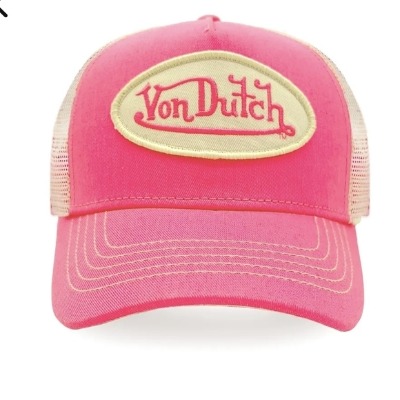 Von Dutch Accessories - Von Dutch Pink Trucker Hat